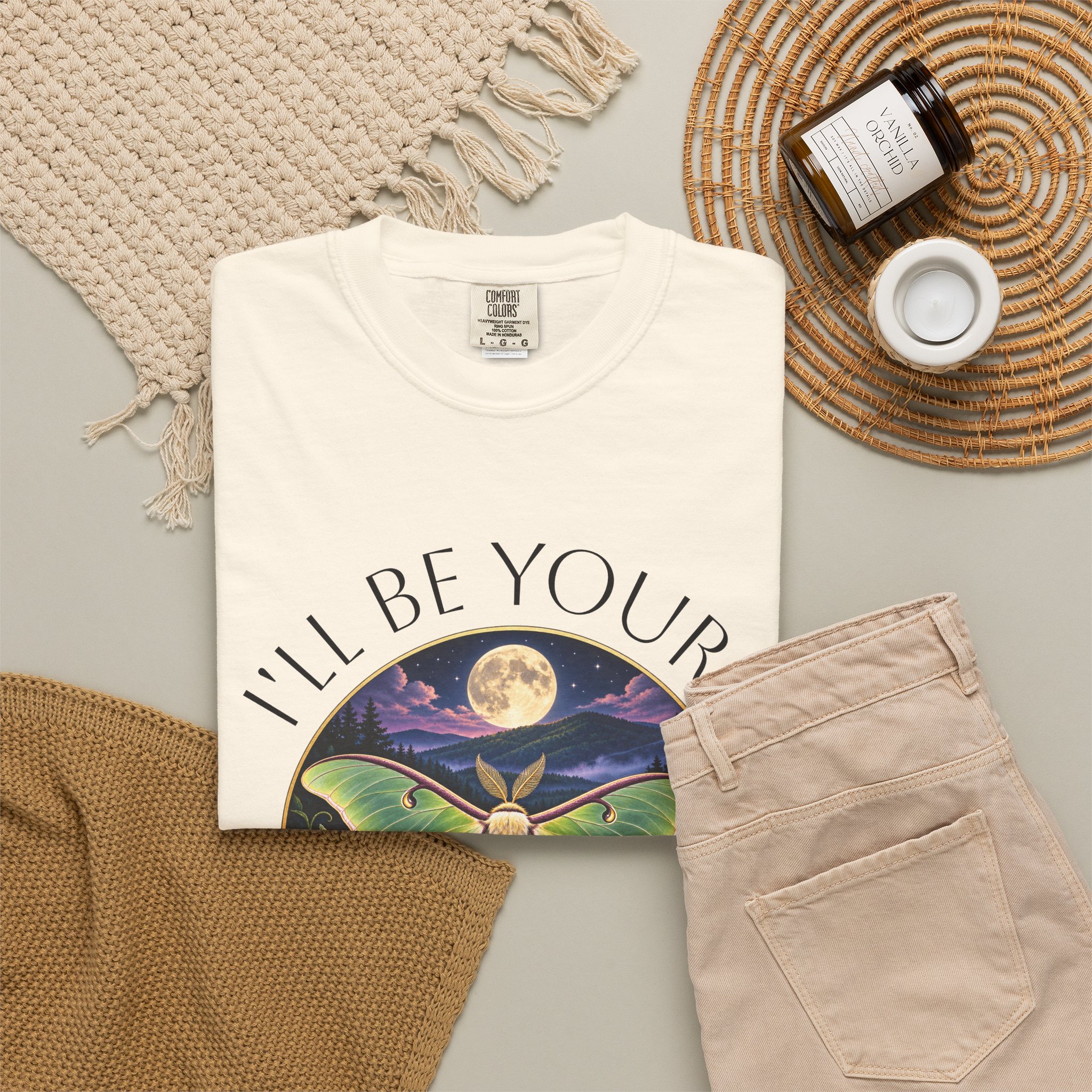 Luna Moth "I'll Be Your Friend" Adult T-Shirt - Image 12