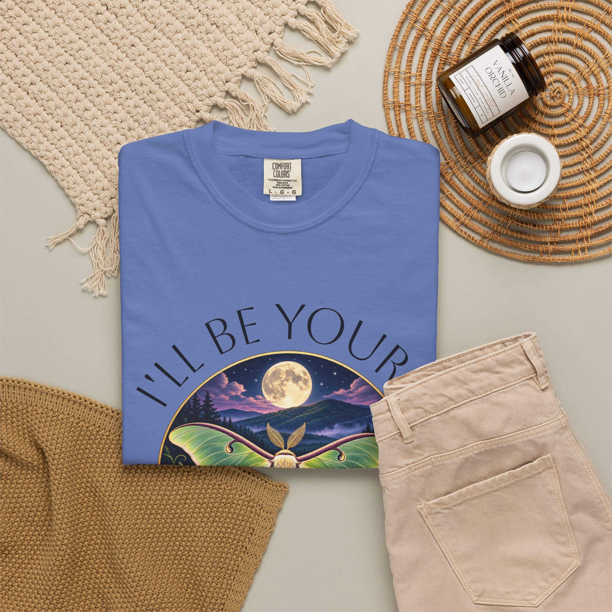 Luna Moth "I'll Be Your Friend" Adult T-Shirt - Image 6