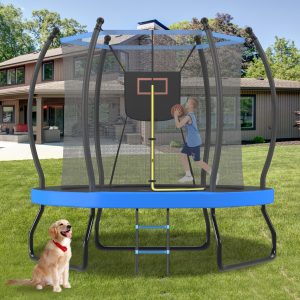 8FT Trampoline With Basketball Hoop